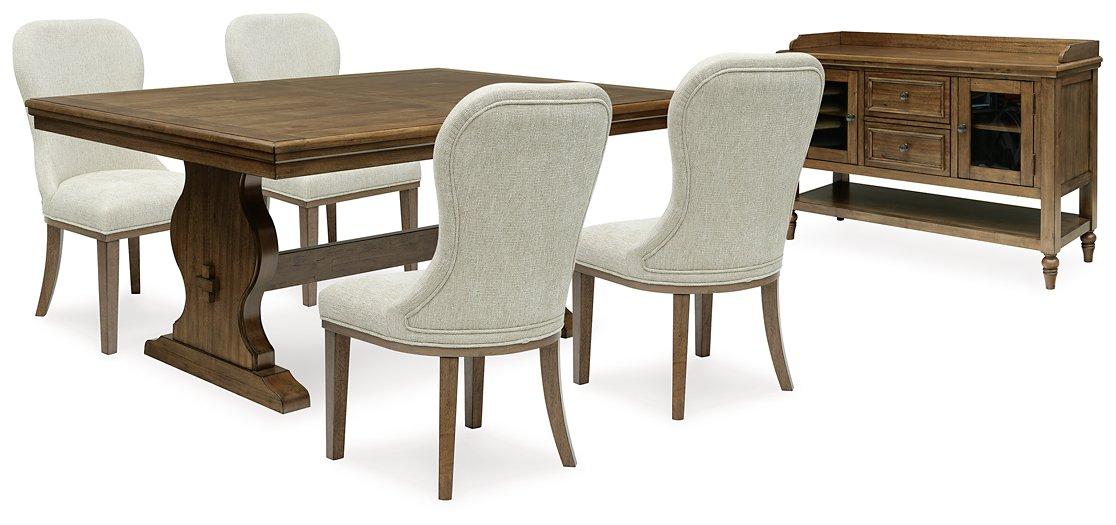 Sturlayne Dining Room Set Ashley Furniture Dining Room Set 6-Piece: Dining Table/Server/4-Upholstered Dining  Fresh Start Furniture