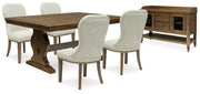 Sturlayne Dining Room Set Ashley Furniture Dining Room Set 6-Piece: Dining Table/Server/4-Upholstered Dining  Fresh Start Furniture