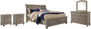 Lettner Bedroom Set Ashley Furniture Bedroom Set Sleigh Bed / 7-Piece: Dresser & Mirror/Bed (Headbo Fresh Start Furniture