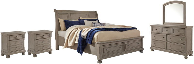 Lettner Bedroom Set Ashley Furniture Bedroom Set Sleigh Bed / 7-Piece: Dresser & Mirror/Bed (Headbo Fresh Start Furniture