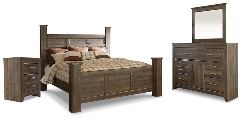 Juararo Bedroom Set Ashley Furniture Bedroom Set Poster Bed / 6-Piece: Dresser & Mirror/Bed (Headbo Fresh Start Furniture
