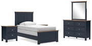 Landocken Bedroom Package Ashley Furniture Bedroom Set Twin / 7-Piece: Bed(Headboard,Footboard,Rails)/Dre Fresh Start Furniture