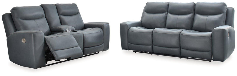 Mindanao Living Room Set Ashley Furniture Living Room Set Sofa/Loveseat / Steel Fresh Start Furniture