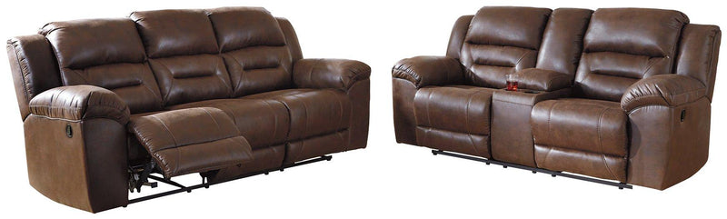 Stoneland Living Room Set Ashley Furniture Living Room Set Sofa/Loveseat / Chocolate / Option 1 Fresh Start Furniture