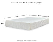 Chime 12 Inch Memory Foam Mattress in a Box -  Ashley Furniture Memory Foam Mattress  Fresh Start Furniture