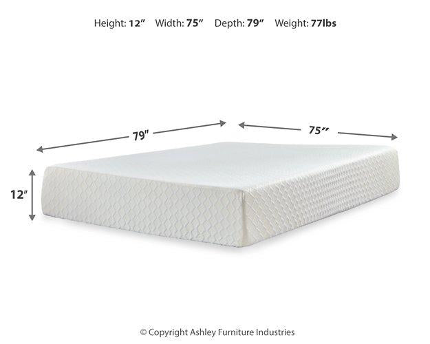 Chime 12 Inch Memory Foam Mattress in a Box -  Ashley Furniture Memory Foam Mattress  Fresh Start Furniture