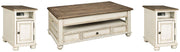 Realyn Occasional Table Set Ashley Furniture Table Set Cocktail Table Lift/2-End Table Chair Side / Optio Fresh Start Furniture