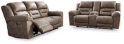 Stoneland Living Room Set Ashley Furniture Living Room Set Sofa/Loveseat / Fossil / Option 2 Fresh Start Furniture