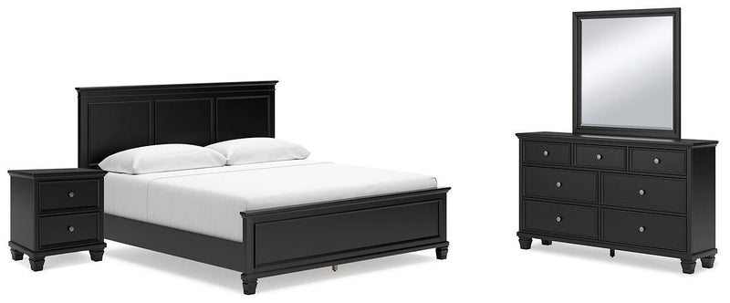 Lanolee Bedroom Set Ashley Furniture Bedroom Set 6-Piece: Dresser & Mirror/Bed (Headboard, Footboar Fresh Start Furniture