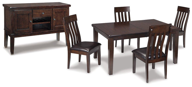 Haddigan Dining Set Ashley Furniture Dining Room Set Server/Dining Table/4-Dining Chair Fresh Start Furniture