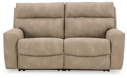 Next-Gen DuraPella Power Reclining Sectional Loveseat Ashley Furniture Sectional Sand Fresh Start Furniture