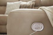 Next-Gen DuraPella Power Reclining Sectional Loveseat with Console Ashley Furniture Sectional  Fresh Start Furniture