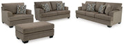 Stonemeade Living Room Set Ashley Furniture Living Room Set 4-Piece: Sofa/Loveseat/Chair/Ottoman / Nutmeg Fresh Start Furniture