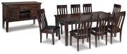 Haddigan Dining Set Ashley Furniture Dining Room Set Server/Dining Table/8-Dining Chair Fresh Start Furniture