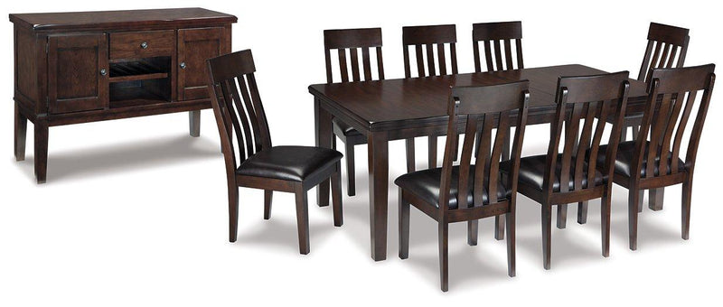 Haddigan Dining Set Ashley Furniture Dining Room Set Server/Dining Table/8-Dining Chair Fresh Start Furniture