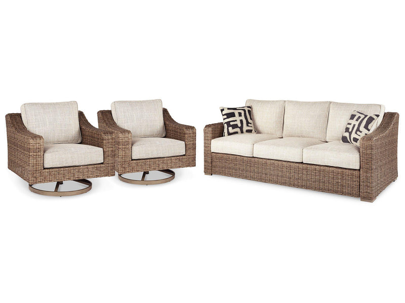 Beachcroft Outdoor Seating Set -  Ashley Furniture Outdoor Seating Set