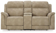 Next-Gen DuraPella Power Reclining Loveseat with Console Ashley Furniture Loveseat Sand Fresh Start Furniture
