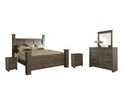 Juararo Bedroom Set Ashley Furniture Bedroom Set Poster Bed / 7-Piece: Dresser & Mirror/Bed (Headbo Fresh Start Furniture
