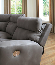 Next-Gen DuraPella Power Reclining Sectional Loveseat with Console Ashley Furniture Sectional  Fresh Start Furniture