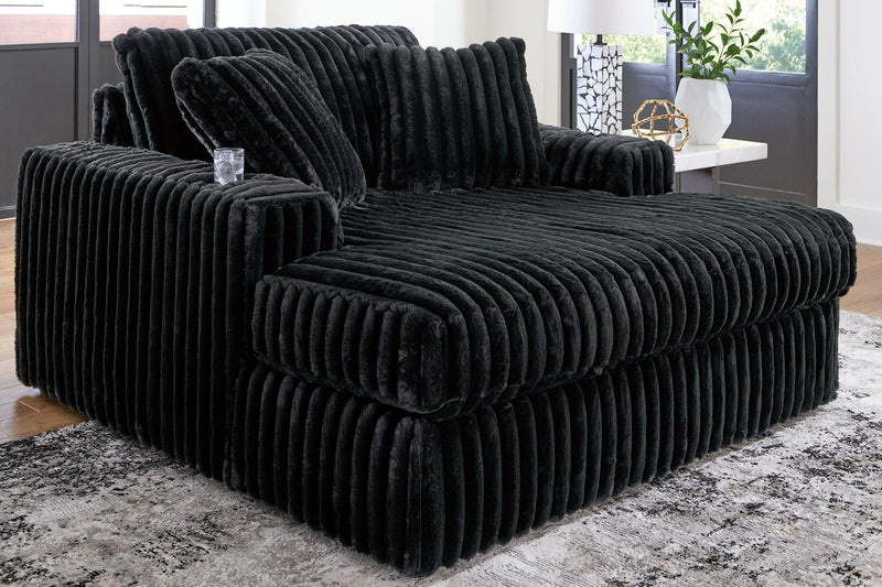 Midnight-Madness Oversized Chaise Ashley Furniture Chair  Fresh Start Furniture