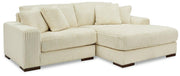 Lindyn Sectional with Chaise Ashley Furniture Sectional Ivory / 2-Piece / Right-Arm Facing Fresh Start Furniture