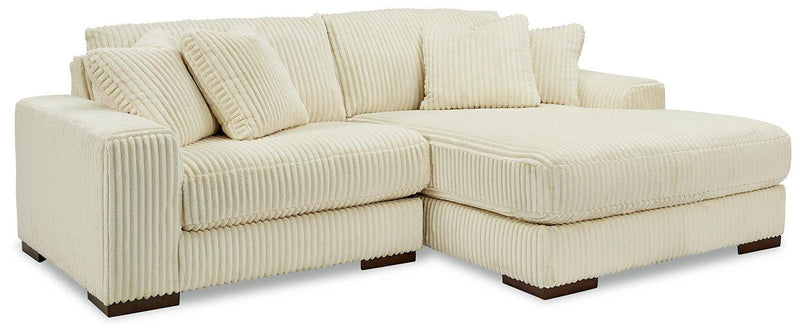 Lindyn Sectional with Chaise Ashley Furniture Sectional Ivory / 2-Piece / Right-Arm Facing Fresh Start Furniture