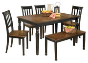Owingsville Dining Room Set Ashley Furniture Dining Room Set Dining Table/Bench/4-Dining Chair Fresh Start Furniture