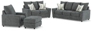 Stairatt Living Room Set Ashley Furniture Living Room Set Sofa/Loveseat/Chair/Ottoman / Gravel Fresh Start Furniture