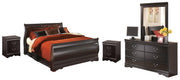 Huey Vineyard Bedroom Set Ashley Furniture Bedroom Set 7-Piece: Dresser & Mirror/Bed (Headboard, Footboar Fresh Start Furniture