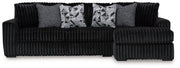 Midnight-Madness Sectional Sofa with Chaise Ashley Furniture Sectional Onyx / Right-Arm Facing Fresh Start Furniture