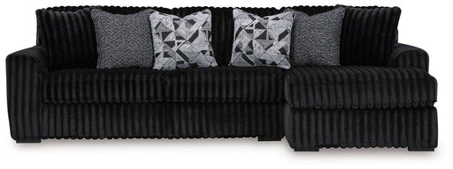 Midnight-Madness Sectional Sofa with Chaise Ashley Furniture Sectional Onyx / Right-Arm Facing Fresh Start Furniture