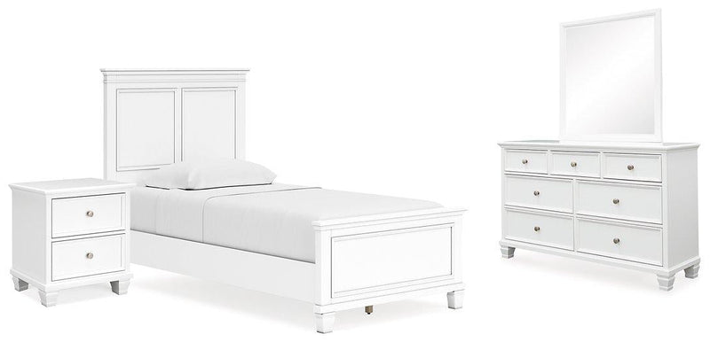 Fortman Bedroom Set Ashley Furniture Bedroom Set 6-Piece: Dresser & Mirror/Bed (Headboard, Footboar Fresh Start Furniture