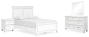 Fortman Bedroom Set Ashley Furniture Bedroom Set 6-Piece: Dresser & Mirror/Bed (Headboard, Footboar Fresh Start Furniture
