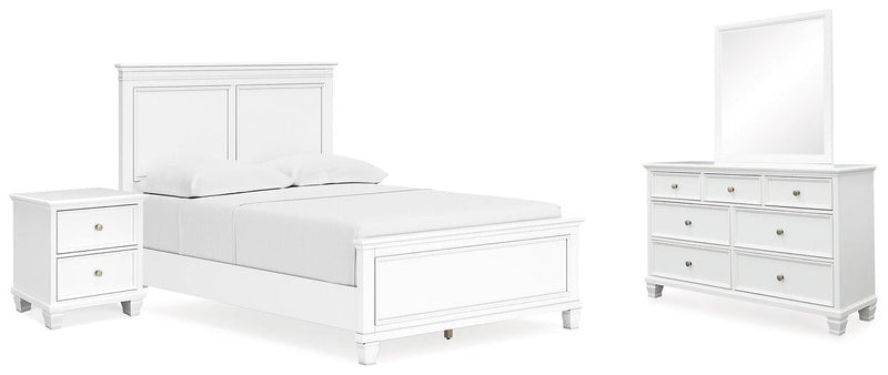 Fortman Bedroom Set Ashley Furniture Bedroom Set 6-Piece: Dresser & Mirror/Bed (Headboard, Footboar Fresh Start Furniture