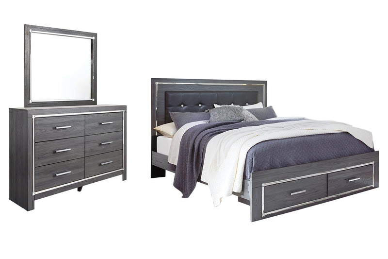 Lodanna Bedroom Set Ashley Furniture Bedroom Set Panel Bed w/ Storage / 5-Piece: Dresser & Mirror/B Fresh Start Furniture