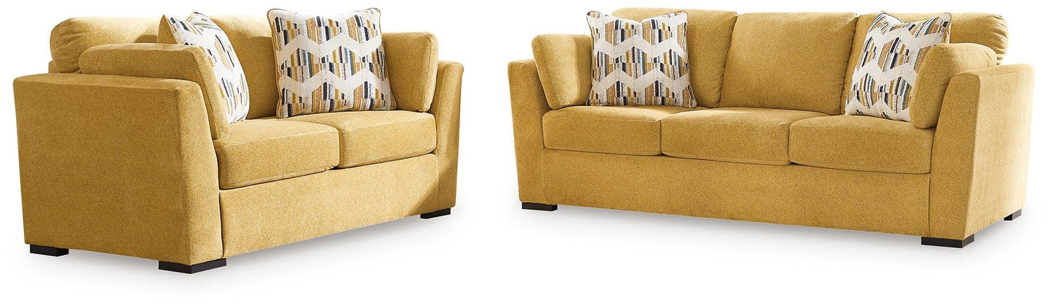 Keerwick Living Room Set Ashley Furniture Living Room Set 2-Piece: Sofa/Loveseat / Sunflower Fresh Start Furniture