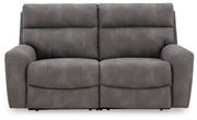 Next-Gen DuraPella Power Reclining Sectional Loveseat Ashley Furniture Sectional Slate Fresh Start Furniture