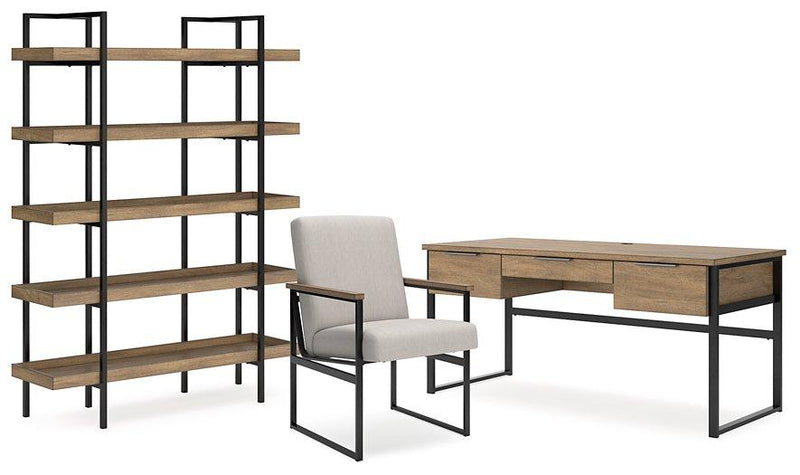 Montia Home Office Set Ashley Furniture Home Office Set 3-Piece: Desk/Bookcase/Desk Chair Fresh Start Furniture