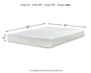Chime 8 Inch Memory Foam Mattress in a Box -  Ashley Furniture Memory Foam Mattress  Fresh Start Furniture
