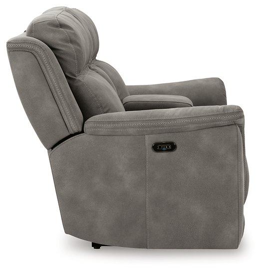 Next-Gen DuraPella Power Reclining Loveseat with Console Ashley Furniture Loveseat  Fresh Start Furniture