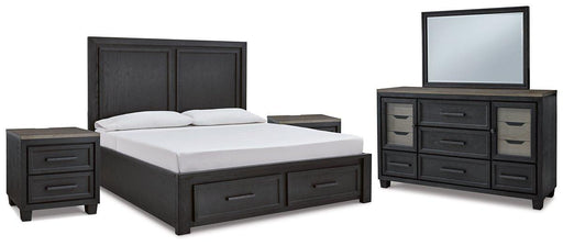 Foyland Bedroom Set Ashley Furniture Bedroom Set 7-Piece: Dresser & Mirror/Bed (Headboard, Footboar Fresh Start Furniture