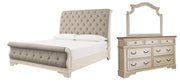 Realyn Bedroom Set Ashley Furniture Bedroom Set Sleigh Bed / 5-Piece: Dresser & Mirror/Bed (Headbo Fresh Start Furniture