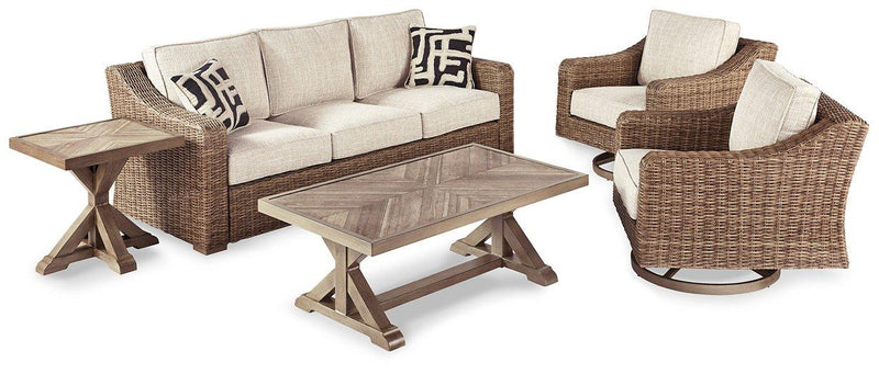 Beachcroft Outdoor Seating Set -  Ashley Furniture Outdoor Seating Set