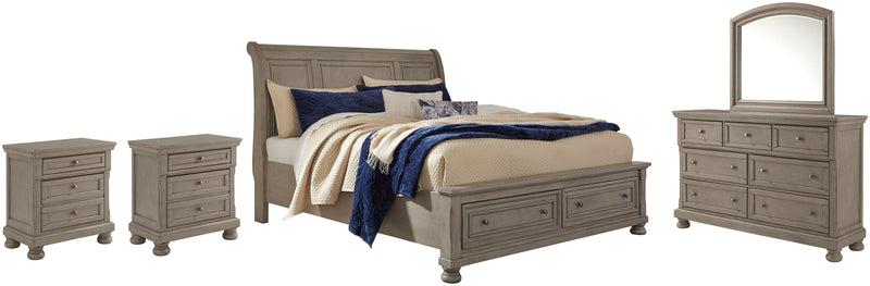 Lettner Bedroom Set Ashley Furniture Bedroom Set Sleigh Bed / 7-Piece: Dresser & Mirror/Bed (Headbo Fresh Start Furniture