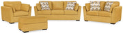 Keerwick Living Room Set Ashley Furniture Living Room Set 4-Piece: Sofa/Loveseat/Chair/Ottoman / Sunflower Fresh Start Furniture