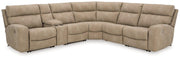 Next-Gen DuraPella Power Reclining Sectional Ashley Furniture Sectional Sand / 6-Piece: Left-Arm Facing Power Recliner/Con Fresh Start Furniture