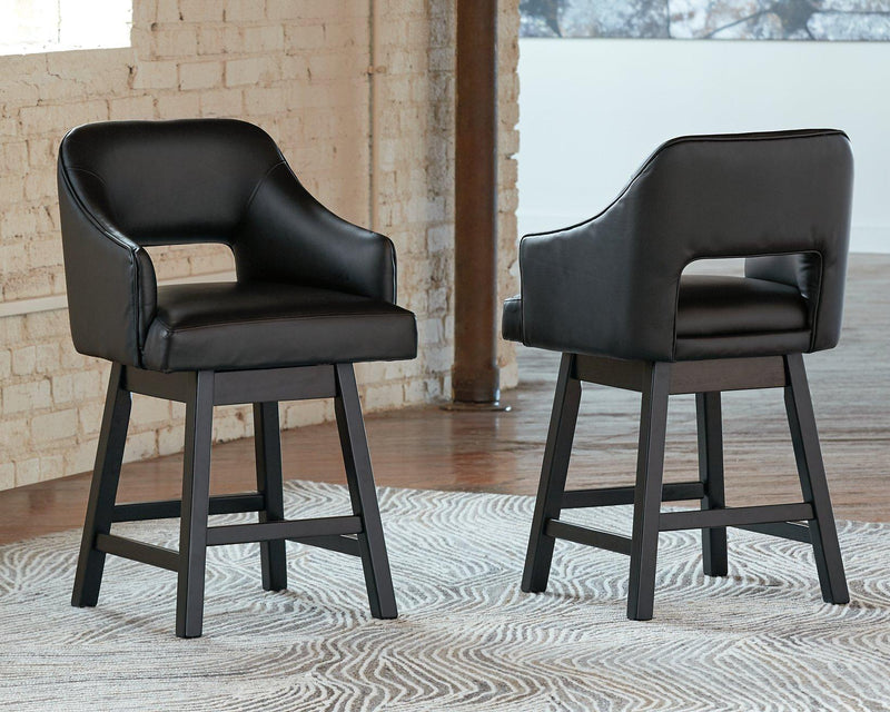 Tallenger Bar Stool Set -  Ashley Furniture Barstool Set  Fresh Start Furniture