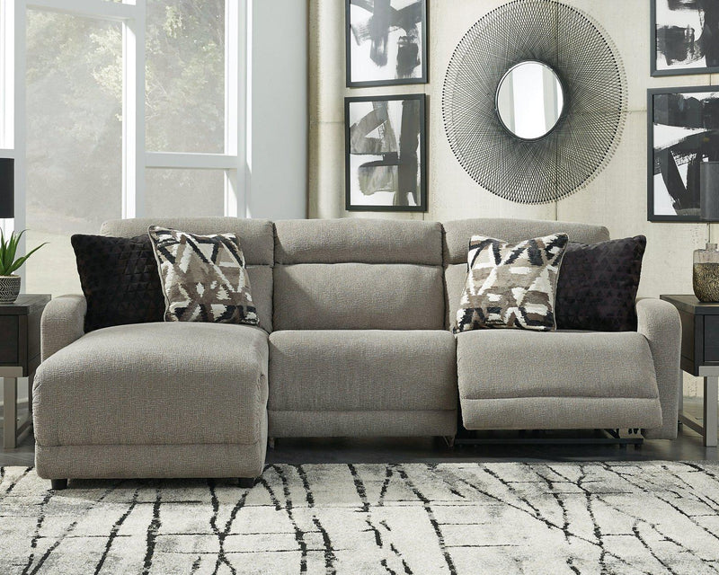 Colleyville Power Reclining Sectional with Chaise -  Ashley Furniture Sectional  Fresh Start Furniture