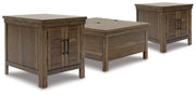 Moriville Occasional Table Set Ashley Furniture Table Set Cocktail Table Lift/2-End Table Fresh Start Furniture