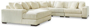Lindyn Sectional with Chaise Ashley Furniture Sectional Ivory / 5-Piece / Left-Arm Facing Fresh Start Furniture